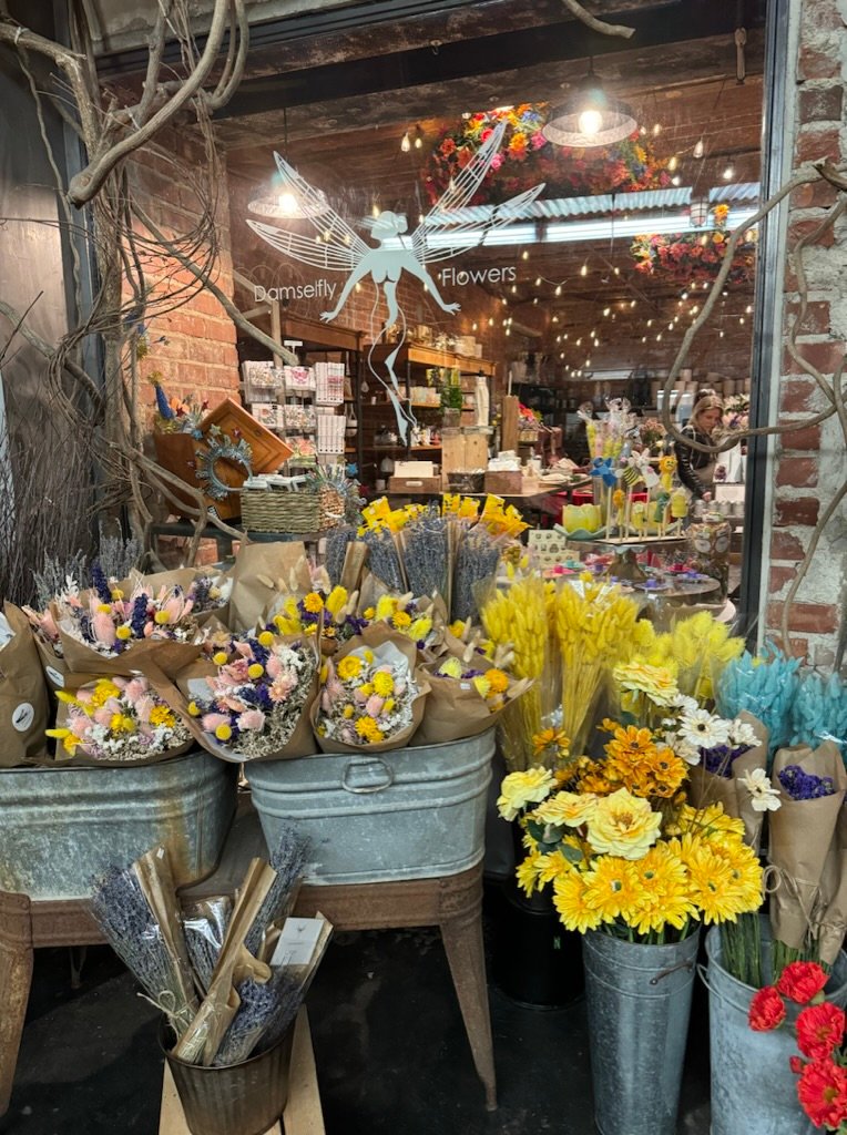 Spring blooms in NYC at Damselfly Flowers in Chelsea Market